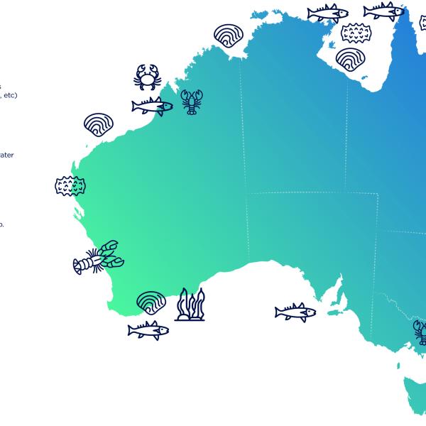 Indicative species distribution in Austalia