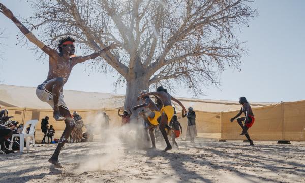 Traditional dancing at the Gelganyem 20 Years Celebration