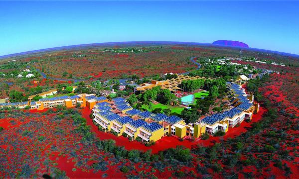 Ayers Rock Resort Drone shot