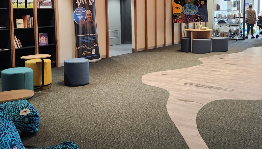 Inside the new Dalki Guli community services hub in Horsham, VIC.