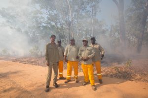 Tiwi Island Rangers conducting early season burning on country