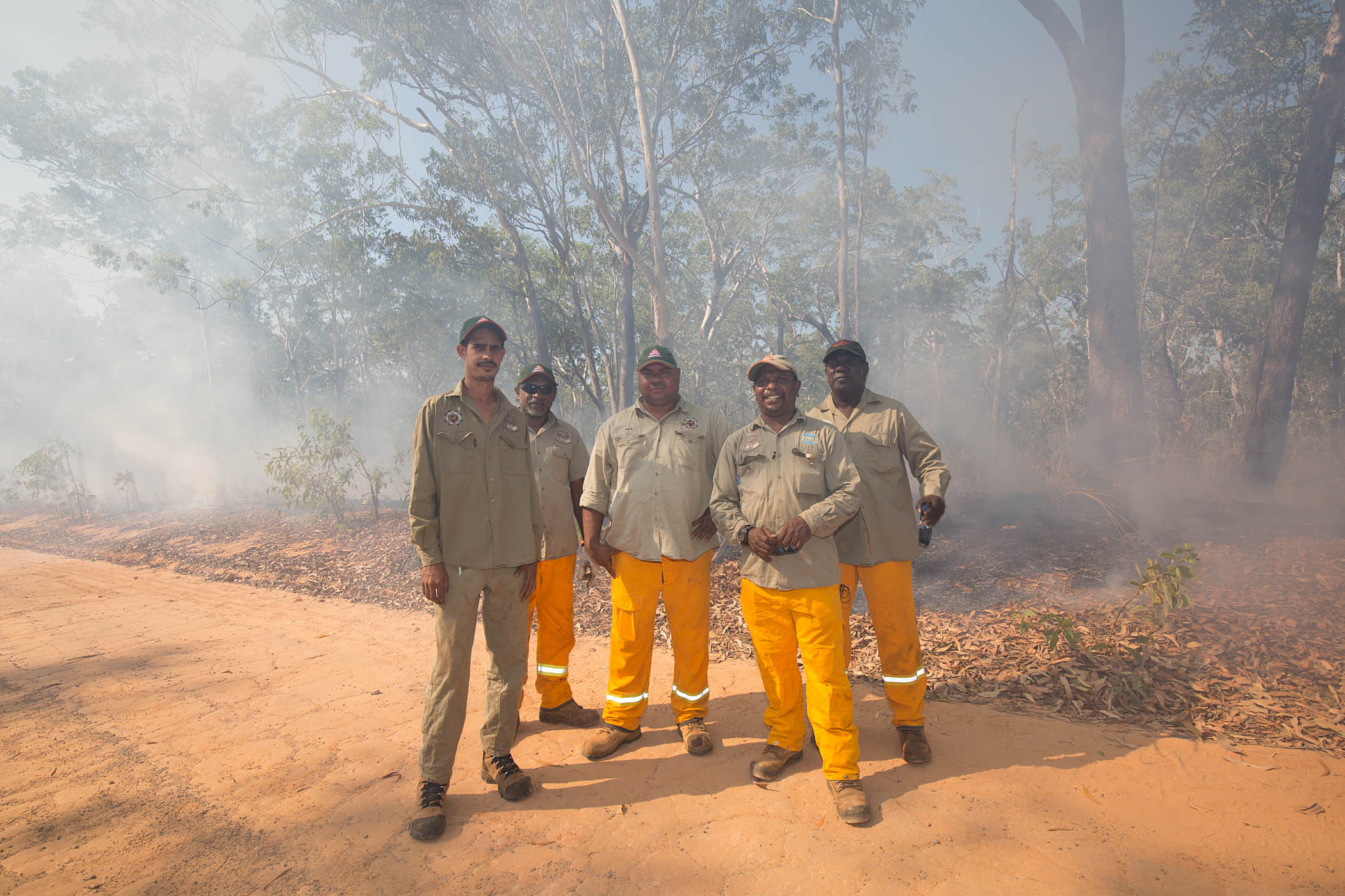 Tiwi Island Rangers conducting early season burning on country