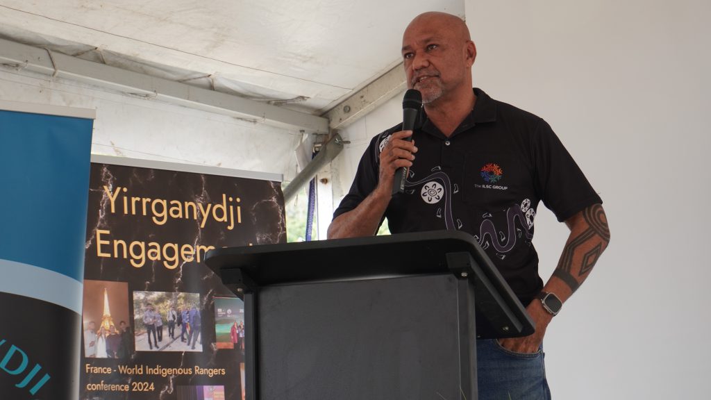 ILSC GCEO Joe Morrison at the Yirrganydji Collective Hub offical opening in Stratford, QLD.